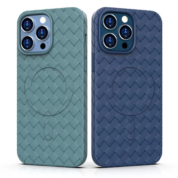 MagSafe Woven Case for iPhone 15 Pro - purpleeng