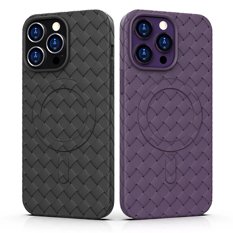 MagSafe Woven Case for iPhone 15 Pro - purpleeng