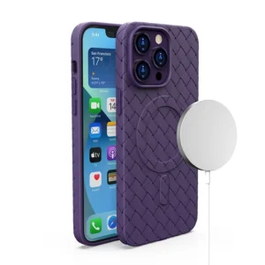 MagSafe Woven Case for iPhone 15 Pro Max - purpleeng