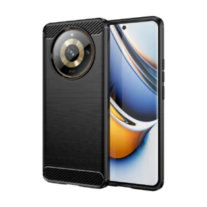 Flexible carbon pattern case for Realme 11 Pro / 11 Pro+ Carbon Case - blackeng