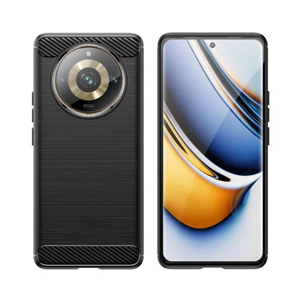 Flexible carbon pattern case for Realme 11 Pro / 11 Pro+ Carbon Case - blackeng