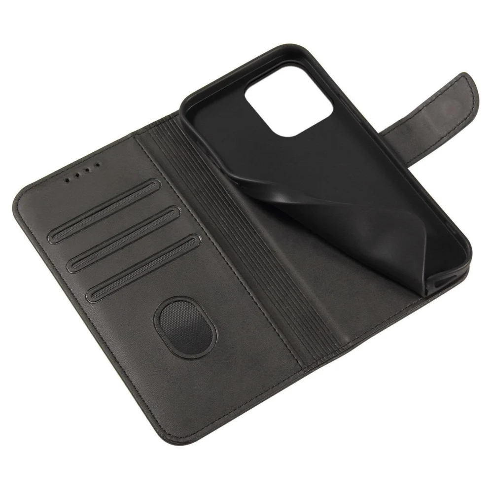 Magnet Case with flap and wallet for Realme 11 Pro / 11 Pro+ - blackeng
