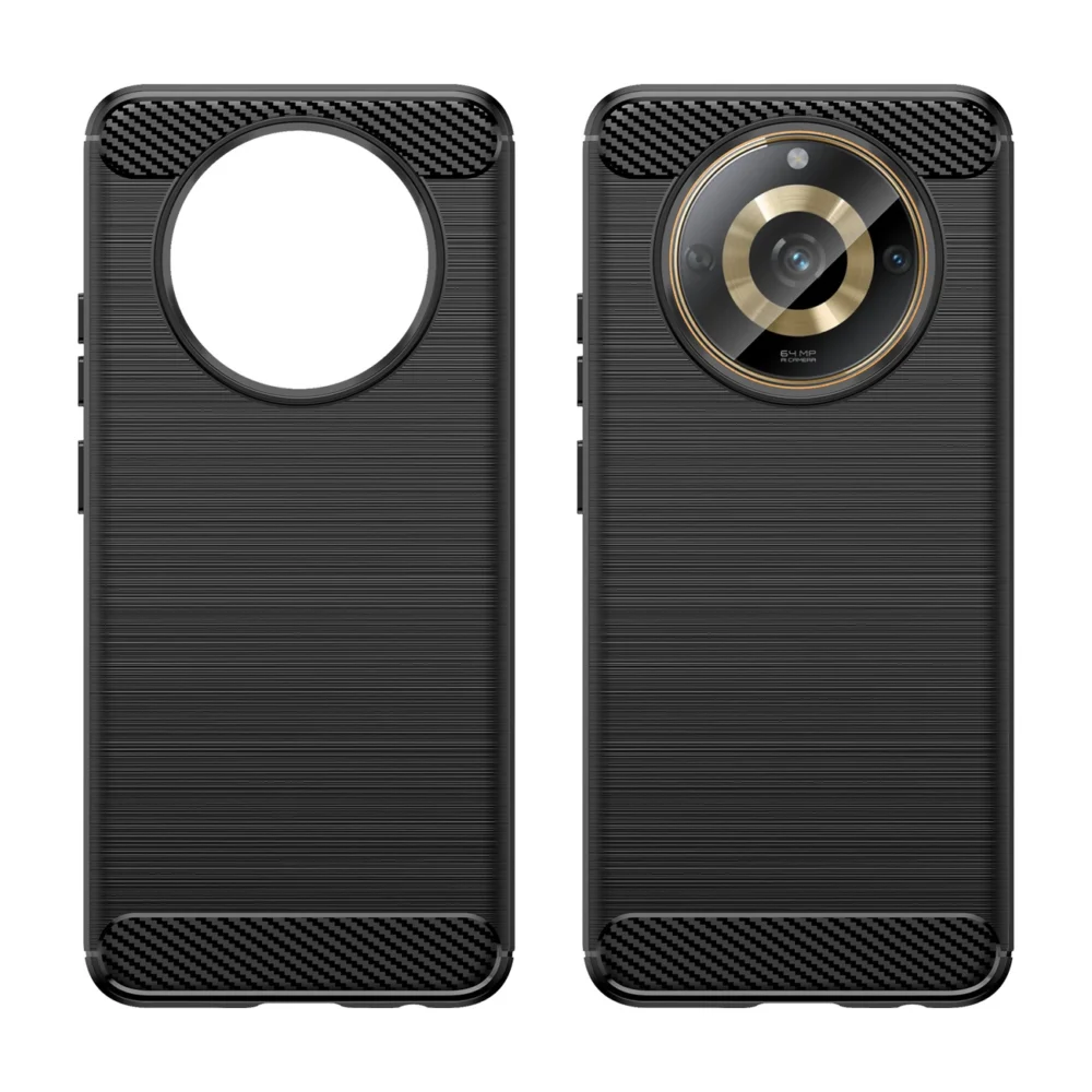 Flexible carbon case for Realme 11 Carbon Case - blackeng