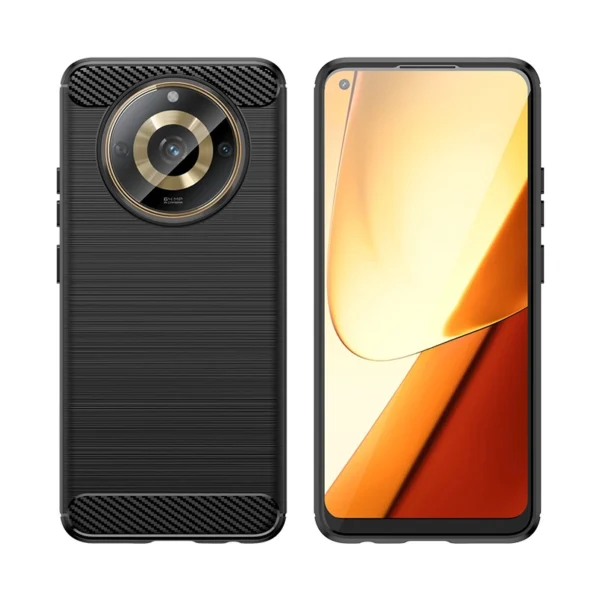 Flexible carbon case for Realme 11 Carbon Case - blackeng