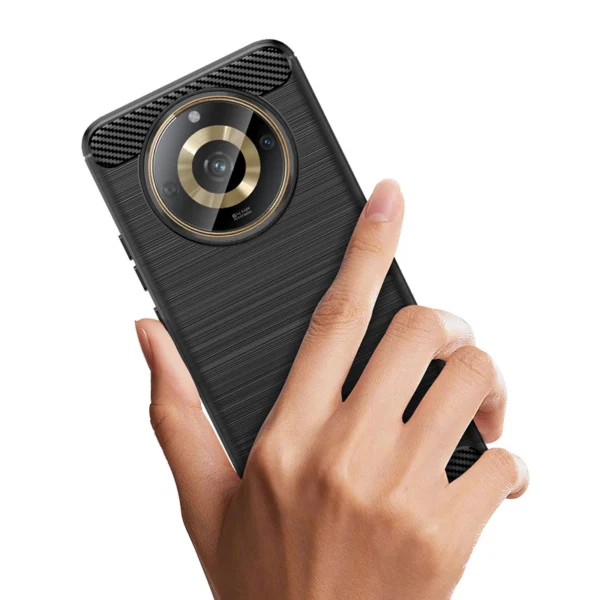 Flexible carbon case for Realme 11 Carbon Case - blackeng