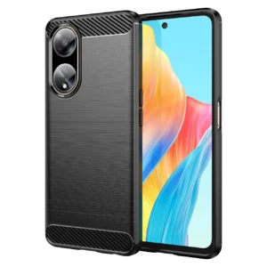 Flexible carbon pattern case for Oppo A98 5G Carbon Case - blackeng