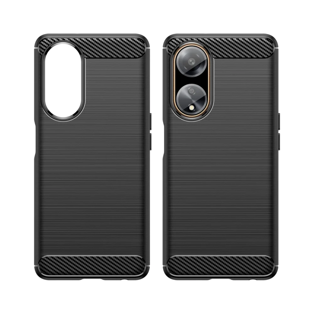 Flexible carbon pattern case for Oppo A98 5G Carbon Case - blackeng