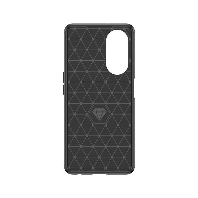 Flexible carbon pattern case for Oppo A98 5G Carbon Case - blackeng