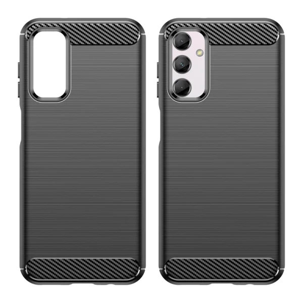 Flexible carbon pattern case for Samsung Galaxy M14 Carbon Case - blackeng