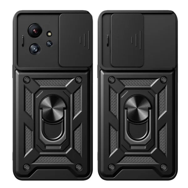 Hybrid Armor Camshield case for Infinix Zero Ultra with camera cover - blackeng