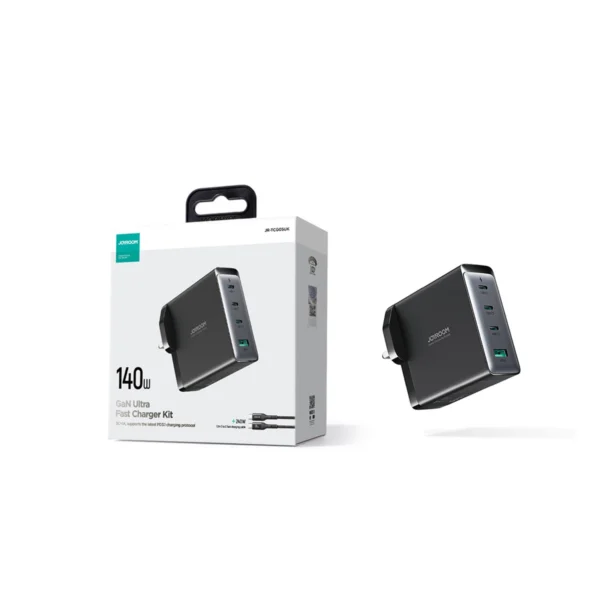 GaN charger UK Joyroom JR-TCG05UK 140W 3x USB-C USB-A + USB-C / USB-C cable 240W 1.2meng
