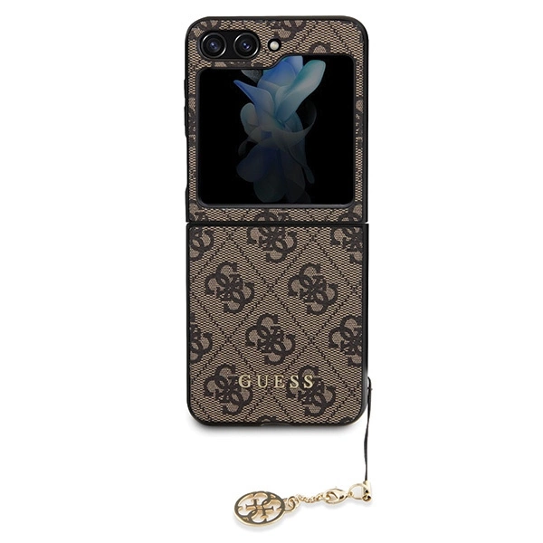 Guess 4G Charms Collection case for Samsung Galaxy Z Flip 5 - browneng
