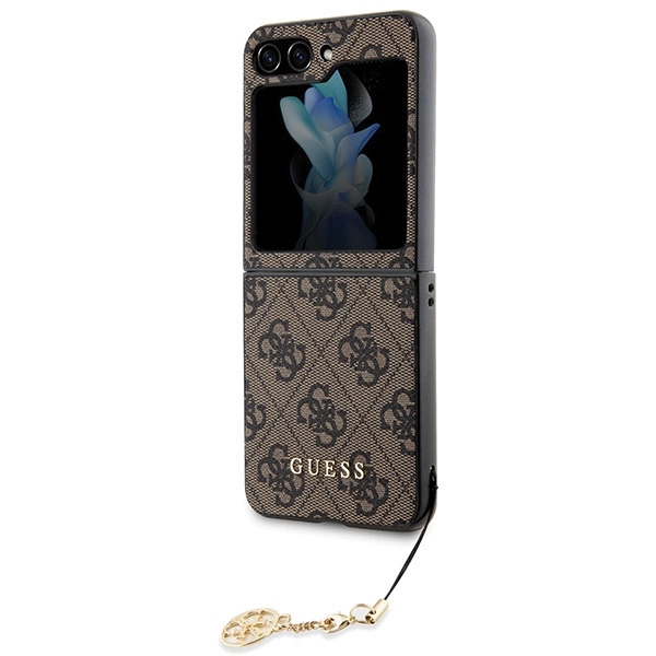 Guess 4G Charms Collection case for Samsung Galaxy Z Flip 5 - browneng