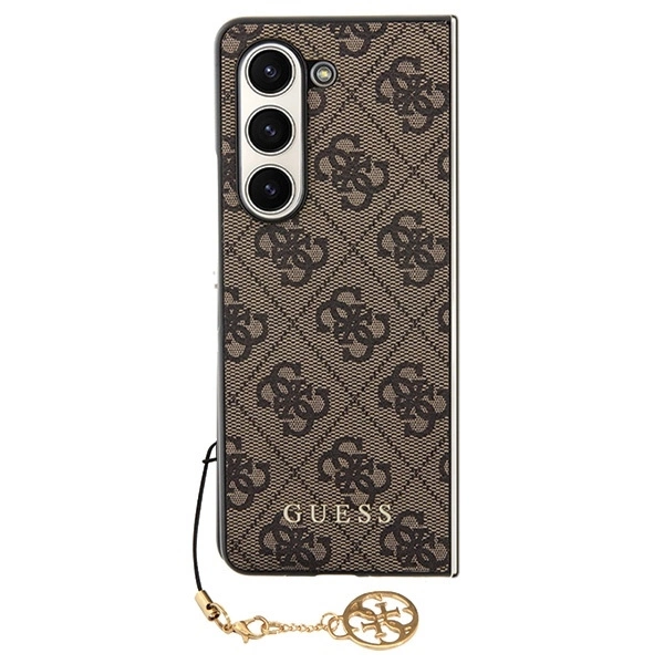 Guess GUHCZFD5GF4GBR F946 Z Fold5 brown/brown hardcase 4G Charms Collectioneng