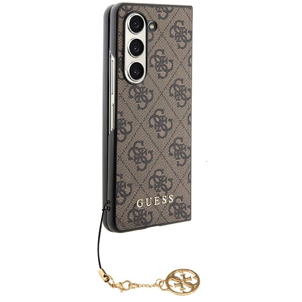 Guess GUHCZFD5GF4GBR F946 Z Fold5 brown/brown hardcase 4G Charms Collectioneng