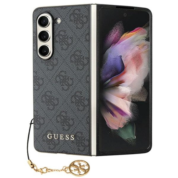 Guess GUHCZFD5GF4GGR F946 Z Fold5 gray/gray hardcase 4G Charms Collectioneng