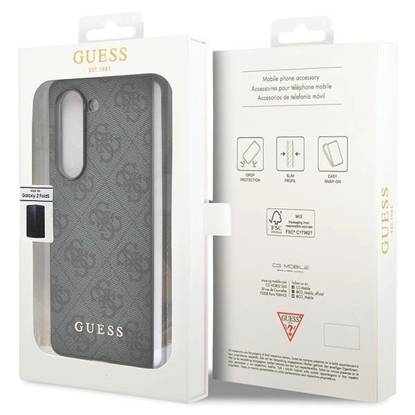 Guess GUHCZFD5GF4GGR F946 Z Fold5 gray/gray hardcase 4G Charms Collectioneng