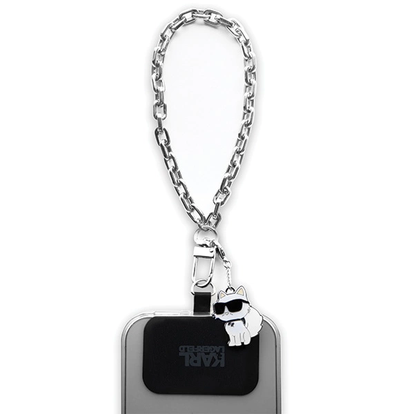 Karl Lagerfeld KLUCHCSKPK Universal Universal Hand Strap Choupette case - silvereng