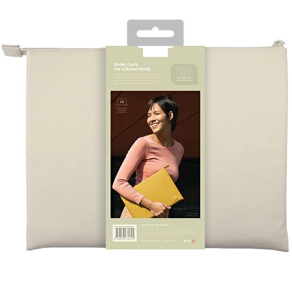 Uniq Lyon Waterproof RPET case for a 14" laptop - beigeeng