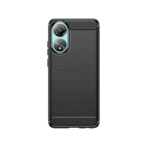 Carbon Case silicone case for Oppo A78 4G - blackeng