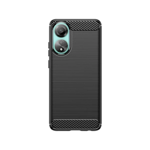 Carbon Case silicone case for Oppo A78 4G - blackeng