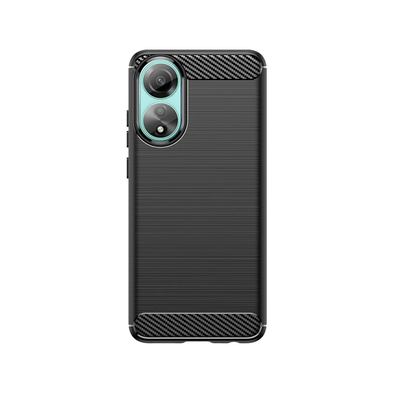 Carbon Case silicone case for Oppo A78 4G - blackeng