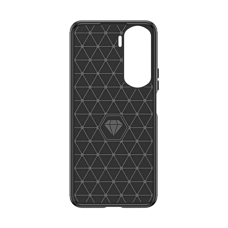 Carbon Case silicone case for Honor 90 Lite - blackeng