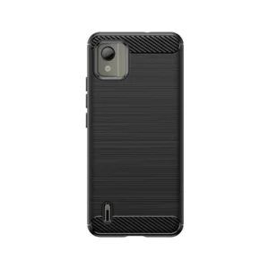 Carbon Case silicone case for Nokia C110 - blackeng