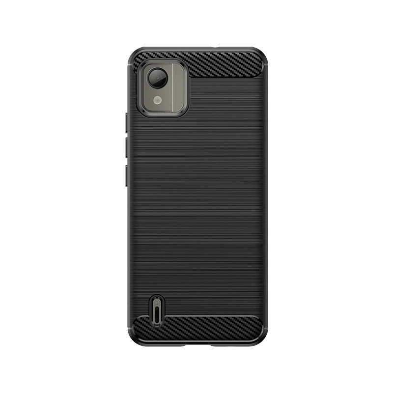 Carbon Case silicone case for Nokia C110 - blackeng