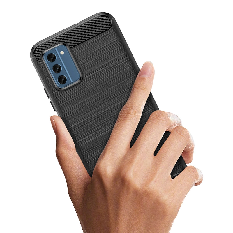 Carbon Case silicone case for Nokia C300 - blackeng