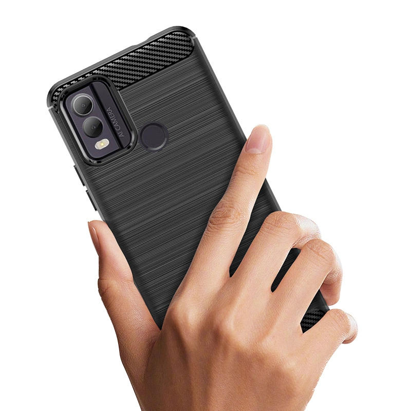 Carbon Case silicone case for Nokia C22 - blackeng