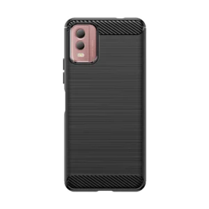 Carbon Case silicone case for Nokia C32 - blackeng