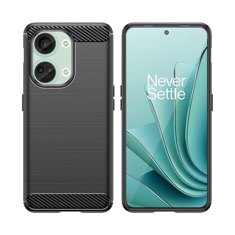 Carbon Case silicone case for OnePlus Ace 2V/OnePlus Nord 3 - blackeng