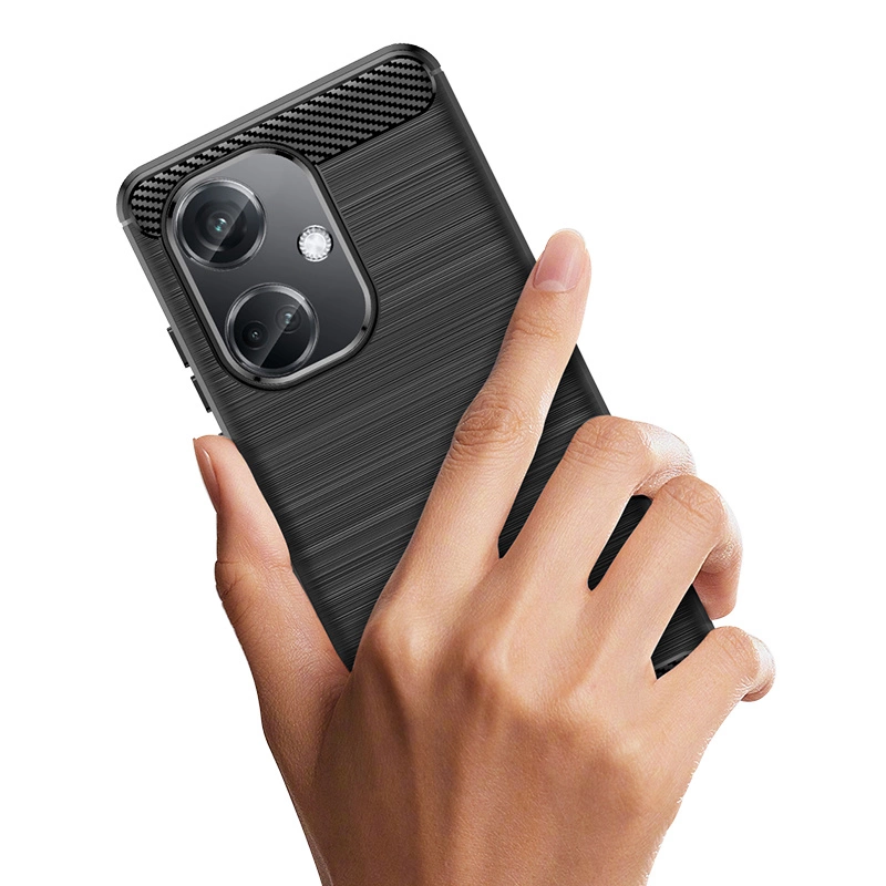 Carbon Case Silicone Case for OnePlus Nord CE3 5G/ Oppo K11 5G - Blackeng