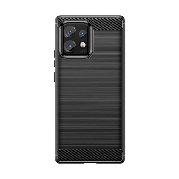 Carbon Case silicone case for Motorola Edge 40 Pro - blackeng