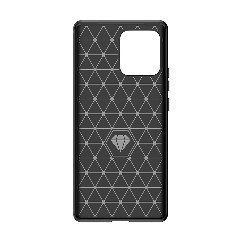 Carbon Case silicone case for Motorola Edge 40 Pro - blackeng