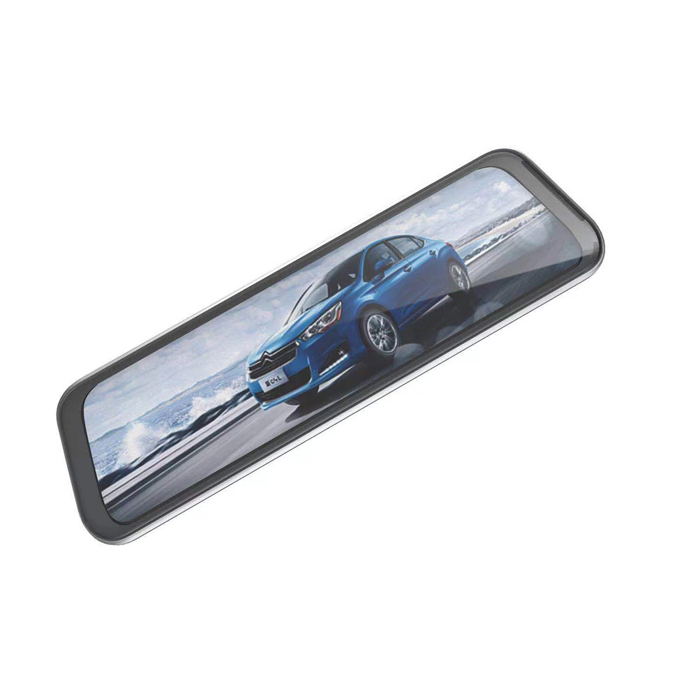 Car DVR911 Mirror Video Recorder Full HD G-sensor with Rear View Camera - Grayeng