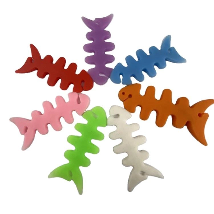 Fish-shaped headphone cable wrap - pinkeng