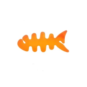Fish-shaped headphone cable wrap - orangeeng