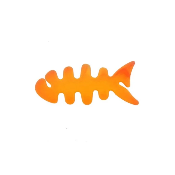 Fish-shaped headphone cable wrap - orangeeng