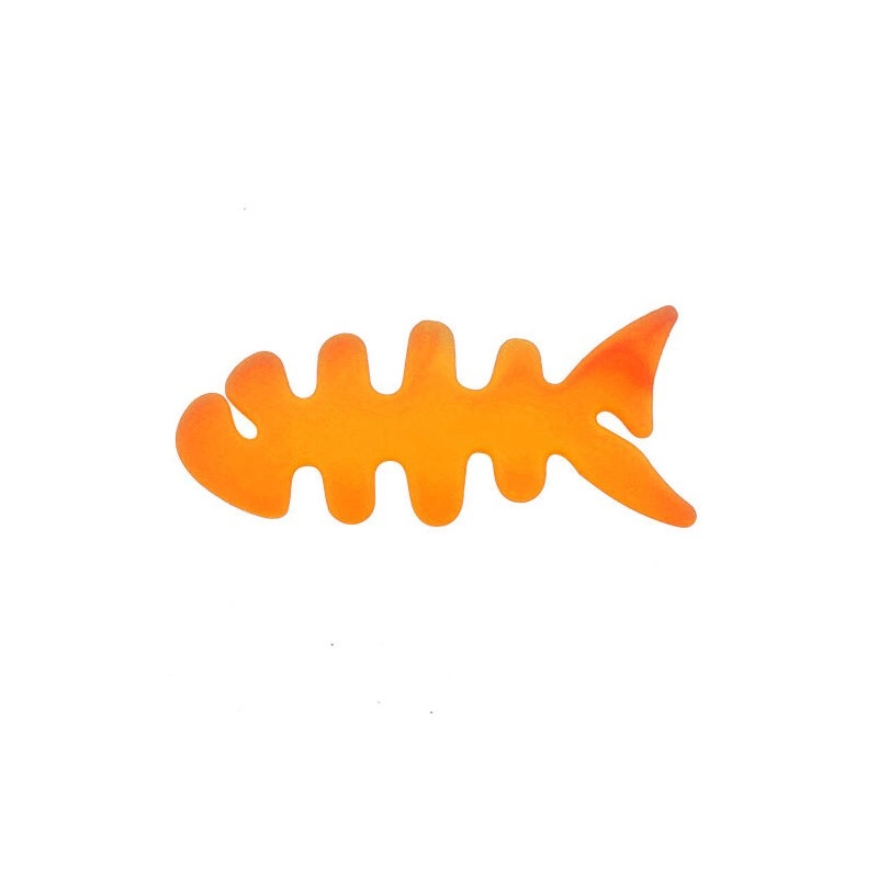 Fish-shaped headphone cable wrap - orangeeng