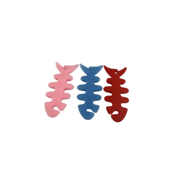 Fish-shaped headphone cable wrap - blueeng