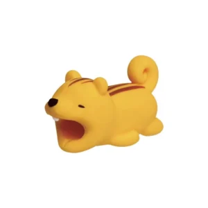 Phone cable cover in the shape of a squirreleng