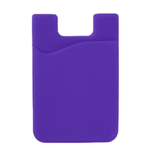 Self-adhesive card case for the back of the phone - purpleeng