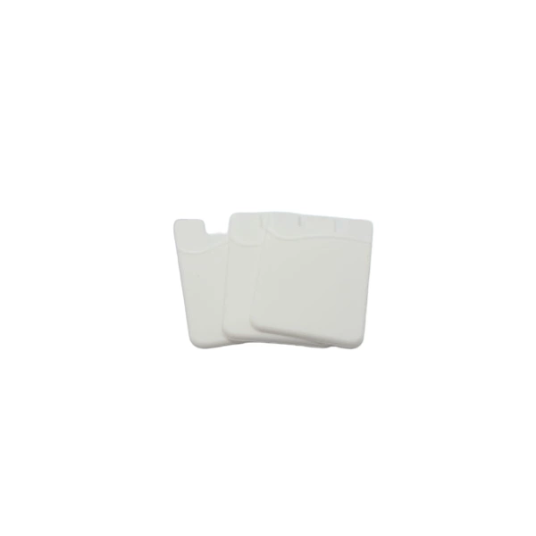 Self-adhesive card case for the back of the phone - whiteeng