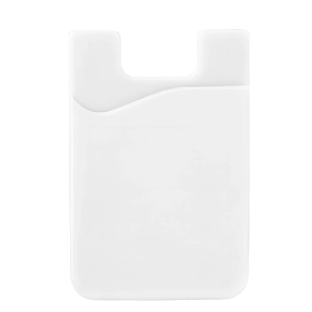 Self-adhesive card case for the back of the phone - whiteeng