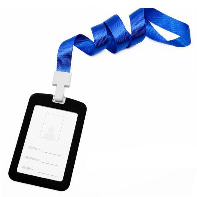 ID badge holder with lanyard - blackeng