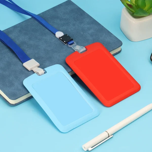 ID badge holder with lanyard - blackeng