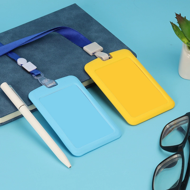 ID badge holder with lanyard - blackeng