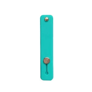 Self-adhesive finger holder with zipper - light blueeng